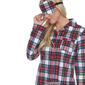 Womens White Mark 3 pc. Plaid Pajama Set - image 6