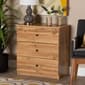 Baxton Studio Decon Oak Brown Wood 3-Drawer Storage Chest - image 6