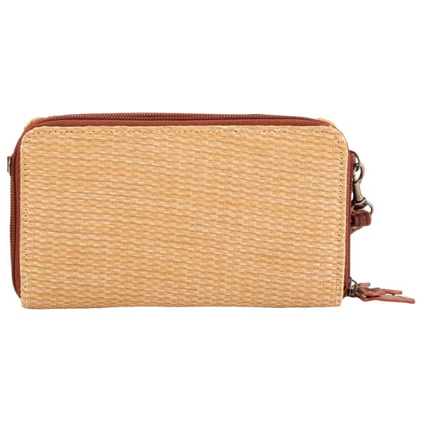 Womens Bueno Tab Pocket Straw Wallet On A String