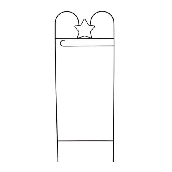 Star Arbor Wrought Iron Garden Flag Stand - image 
