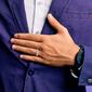 Mens Gentlemen's Classics&#8482; Steel Ridged Edge Wedding Band - image 5