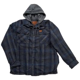 Mens Mountain Ridge Flannel Tik Tok Jacket - Blue/Navy