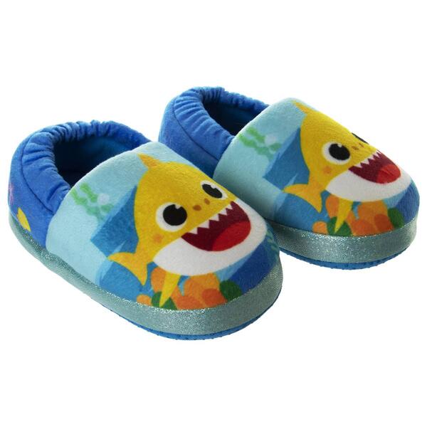 Little Boys Baby Shark&#40;tm&#41; The Nicest Shark Slippers - image 