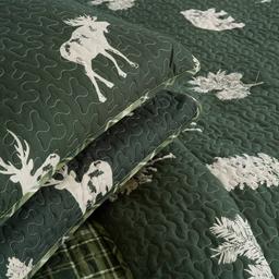 FreshFolds 3pc. Reversible Premium Forest-Themed Quilt Set