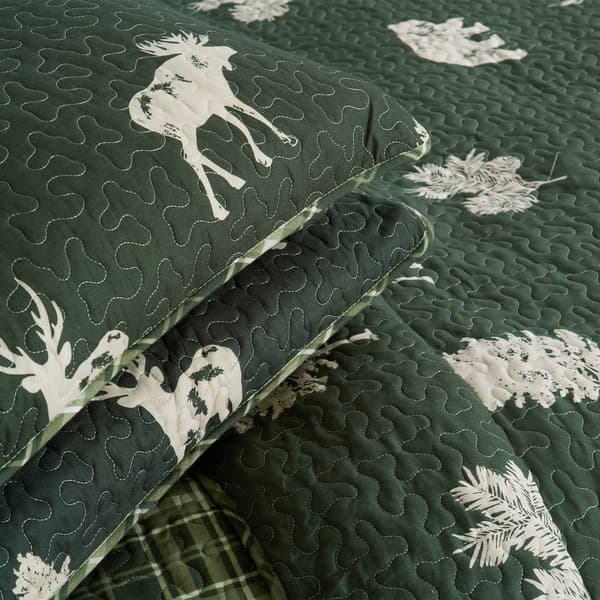 FreshFolds 3pc. Reversible Premium Forest-Themed Quilt Set