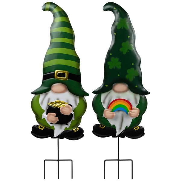Northlight Seasonal St. Patrick''s Day Garden Stakes - Set of 2 - image 