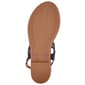 Womens Ella & Joy Strappy Mesh Rhinestone T-Strap Sandals - image 5