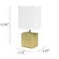 Simple Designs Petite Faux Stone Table Lamp w/Fabric Shade - image 8