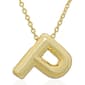 Plain Puff Initial P Pendant - image 1