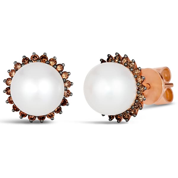 Le Vian Chocolatier(R) Vanilla Pearls(tm) Diamond Stud Earrings - image 