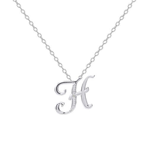 Accents by Gianni Argento Initial H Pendant Necklace - image 