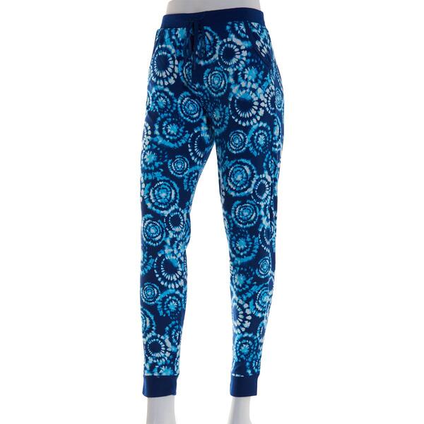 Juniors Pillow Talk Tie Dye Jogger Pants - Blue - image 
