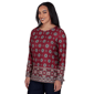 Petite Ruby Rd. English Countryside Medallion Border Blouse - image 3