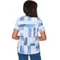 Womens Alfred Dunner Key Items Brushstroke Beaded Neck Blouse - image 2