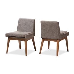 Baxton Studio Nexus 2pc. Upholstered Dining Side Chair Set