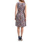 Womens 24/7 Comfort Apparel Pink Floral Sleeveless A-Line Dress - image 2
