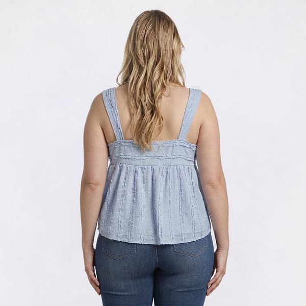 Juniors Plus Derek Heart Fit and Flare Envelope Babydoll Top
