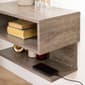 South Shore Sazena Weathered Oak Floating Nightstand - image 4