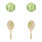 Betsey Johnson Tennis Racquet & Ball Duo Stud Earring Set - image 1