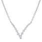Platinum Plated 1/3ctw Diamond Necklace - image 1
