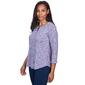 Petite Ruby Rd. Fall Wonders Space Dye Top with Ring Neck - image 3