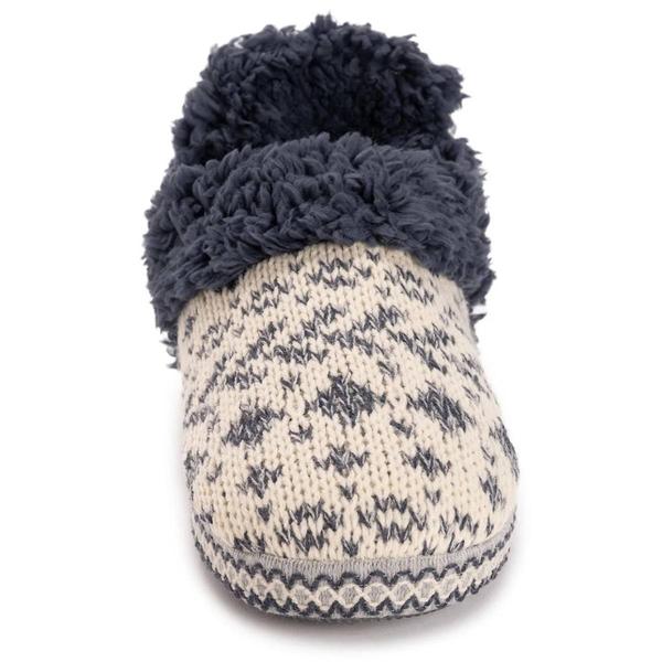 Womens MUK LUKS® Magdalena Slippers - Ivory/Denim