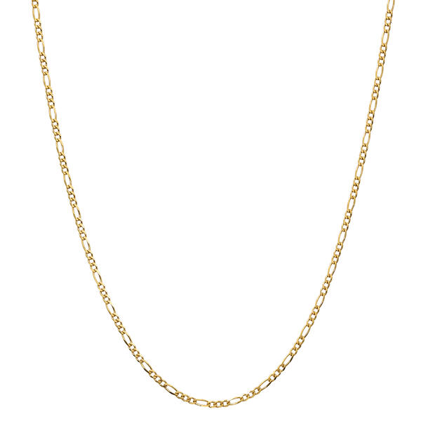 Gold Classics&#40;tm&#41; Gold over Sterling Silver Figaro Chain Necklace - image 