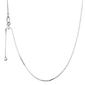 Sterling Silver Adjustable Box Chain Necklace - image 1
