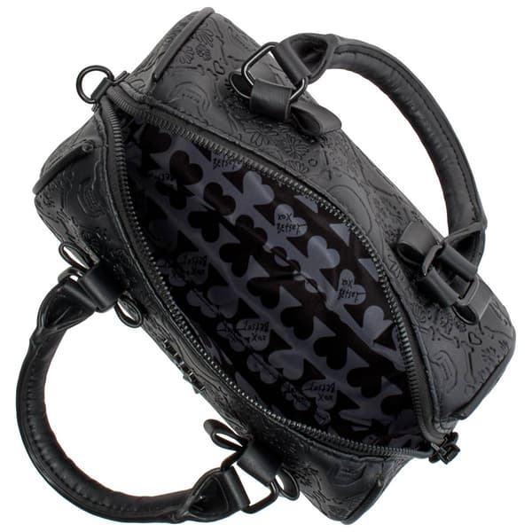 Betsey Johnson Jean Barrel w/Studs Crossbody