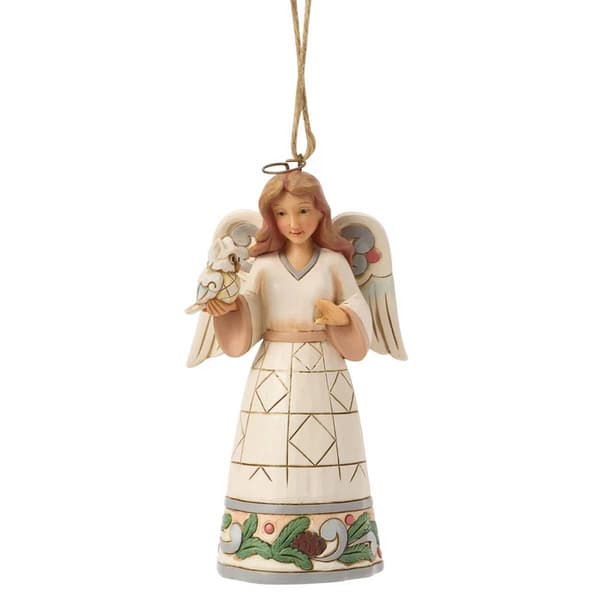Jim Shore Woodland Angel with Owl - image 