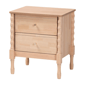 Baxton Studio Laurent Nightstand 2-Drawer Bedside Table - image 1