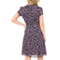 Petite MSK Short Sleeve Ditsy Floral Pintuck A-Line Dress - image 1