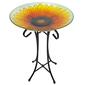Northlight Seasonal 20.5in. Sunflower Bird Bath w/Stand - image 1