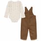 Baby Girl &#40;NB-9M&#41; Calvin Klein Long Sleeve Bodysuit & Overall Set - image 2