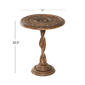 9th & Pike® Round Wood Carved Accent Table - image 6
