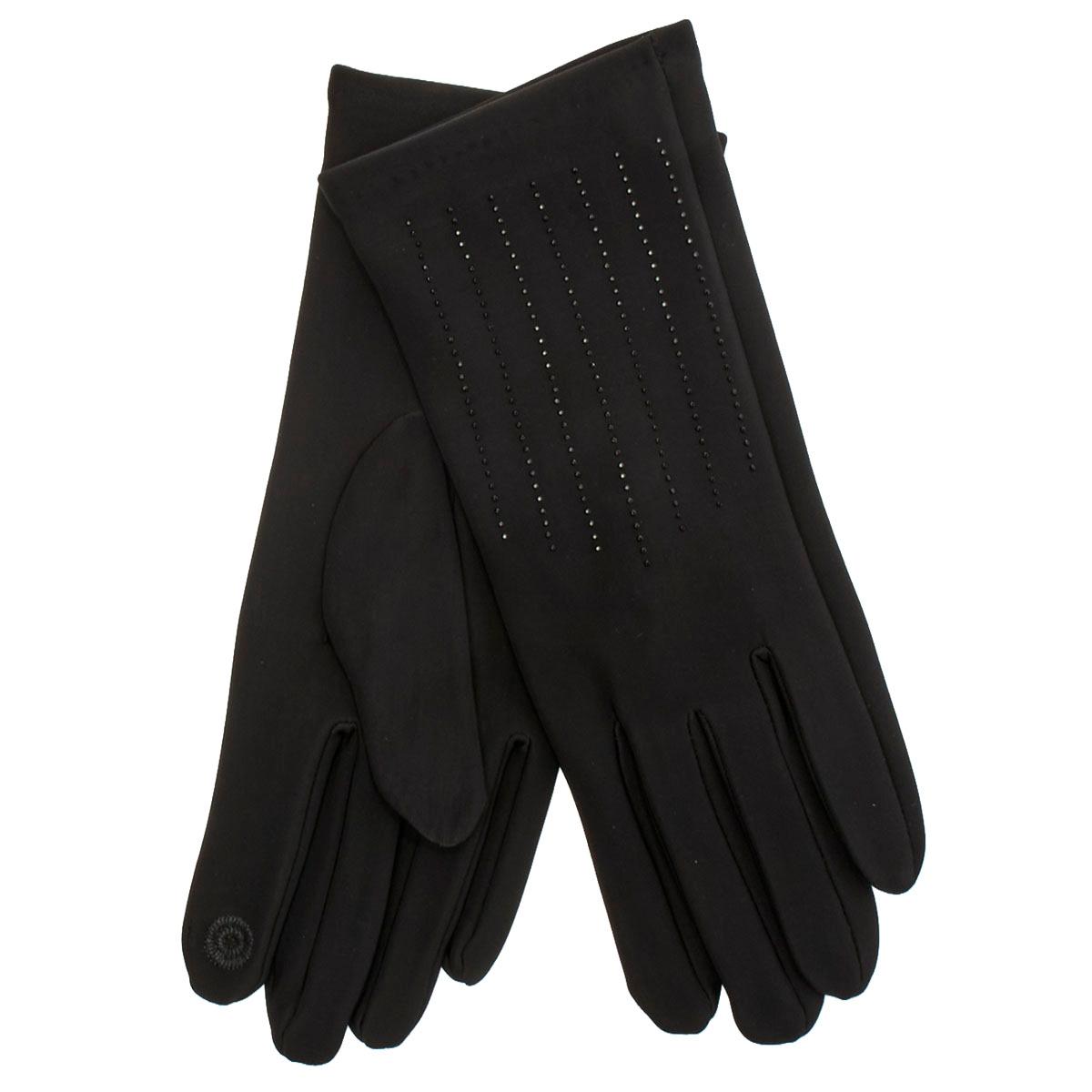 Womens Nanette Lepore Tonal Lines Nylon Gloves