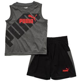Toddler Boy Puma&#40;R&#41; 2pc. Interlock Muscle Tank Top & Shorts Set