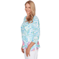 Petite Alfred Dunner Classics 3/4 Sleeve Scroll Floral Blouse - image 4