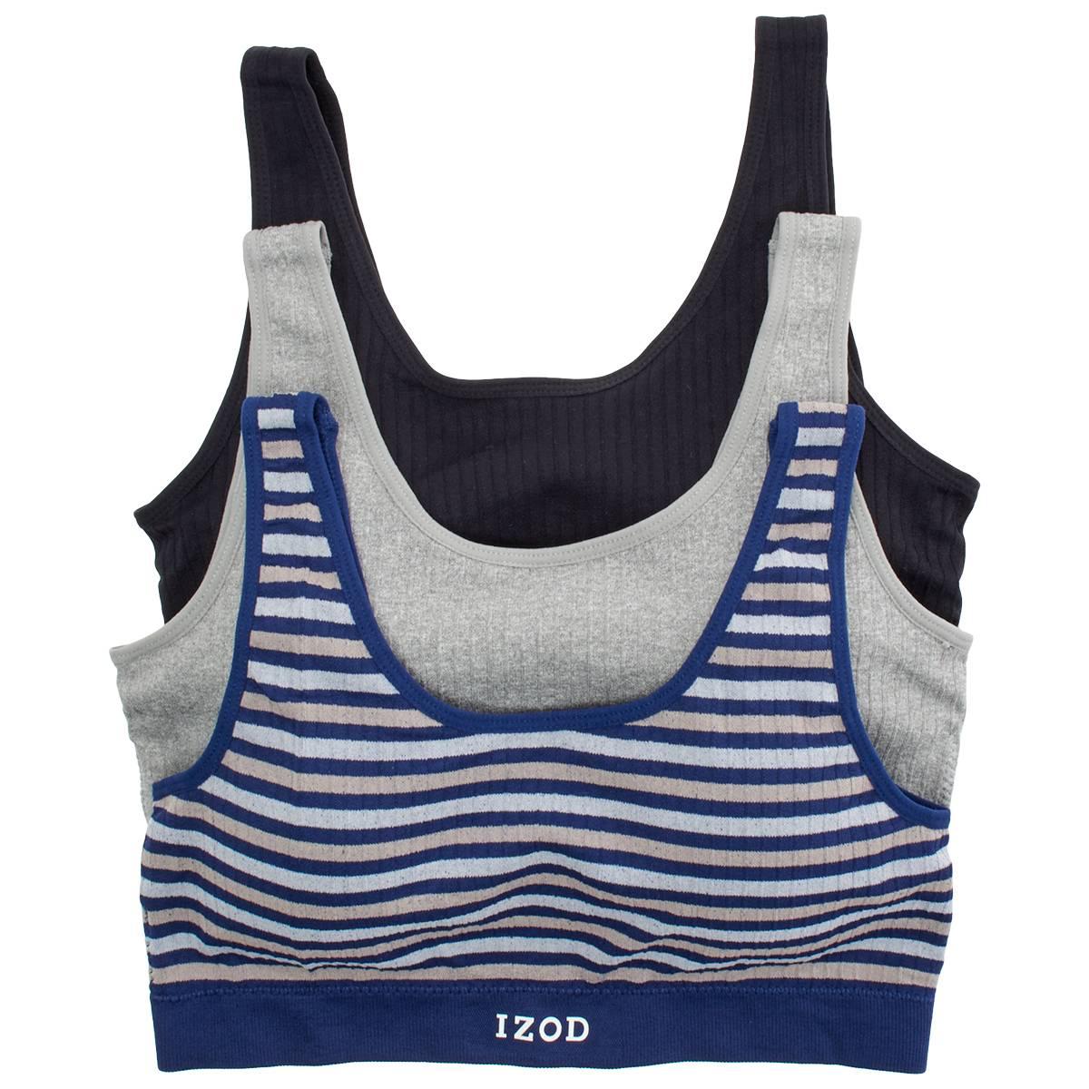 Juniors IZOD(R) 3pk. Ribbed Seamless Comfort Bras - IZ70558