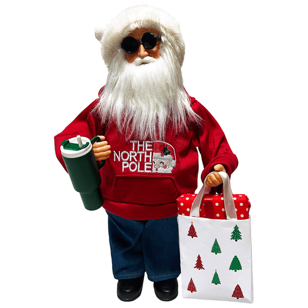 Santa''s Workshop 15in. The North Pole Shopper Santa - image 