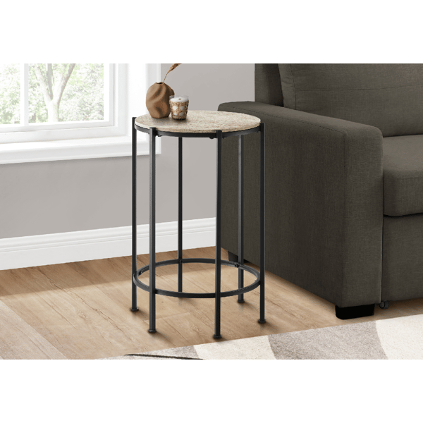 Monarch Specialties Contemporary 24in. Round Accent Table - image 