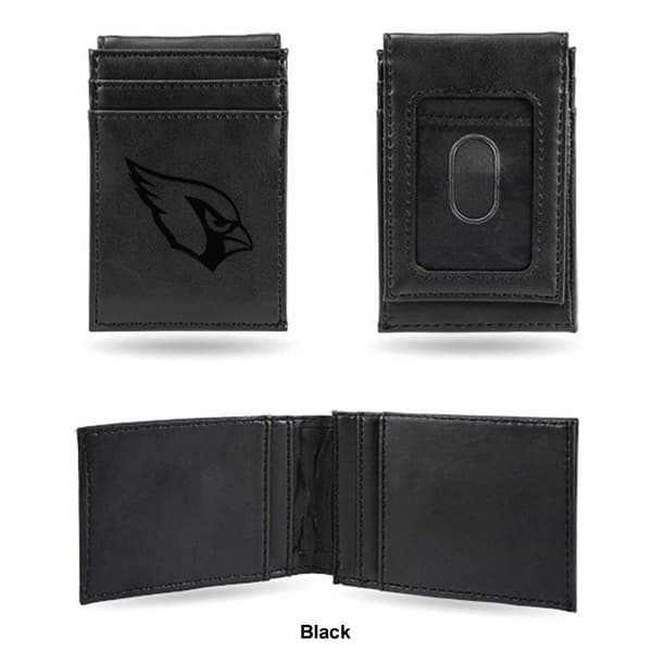 Mens NFL Arizona Cardinals Faux Leather Front Pocket Wallet