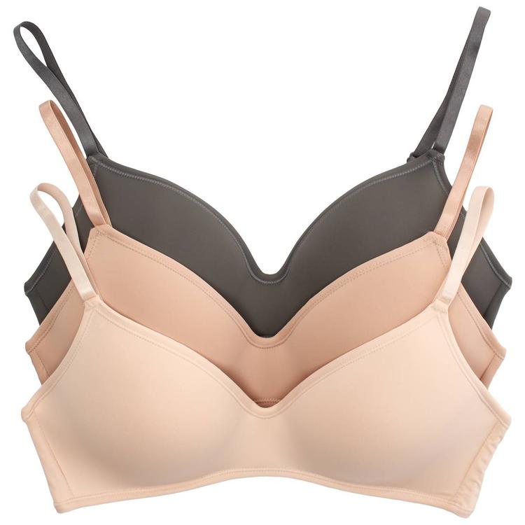 Womens Rene Rofe(R) 3pk. Weekender Bras B26009H3-CTRC