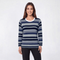 Petite Hasting & Smith Long Sleeve Stripe Crew Neck Tee - image 2