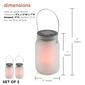 Alpine Solar Jar Glass Lantern w/ LED Dancing Flame - Set of 2 - image 10