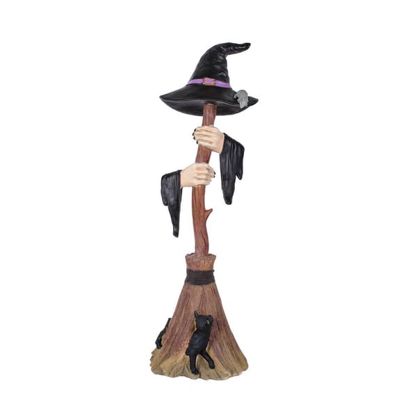 National Tree 48in. Broom with Arms & Witch Hat