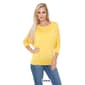 Womens White Mark Banded Dolman Center Marled Top - image 15