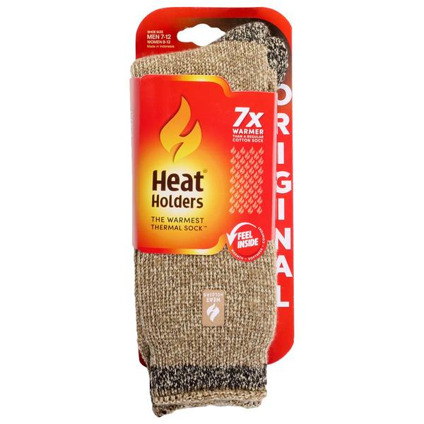 Mens Heat Holders(R) Original Dominic Heel & Toe Socks - Black/Clay - image 