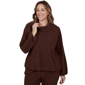 Women''s Ruby Rd. Premium Rib Knit Bubble Sleeve Cowl Neck Rib Kn - image 1