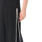 Womens MSK Rhinestone Trim Side Slit Chiffon Palazzo Pants - image 3